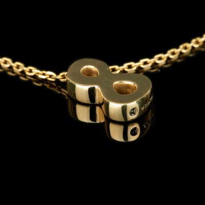 Colgante Numerum Gold 8