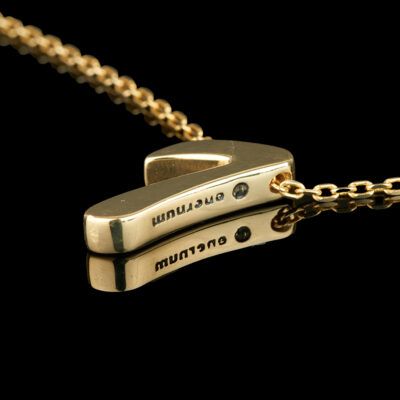 Colgante Numerum Gold 7